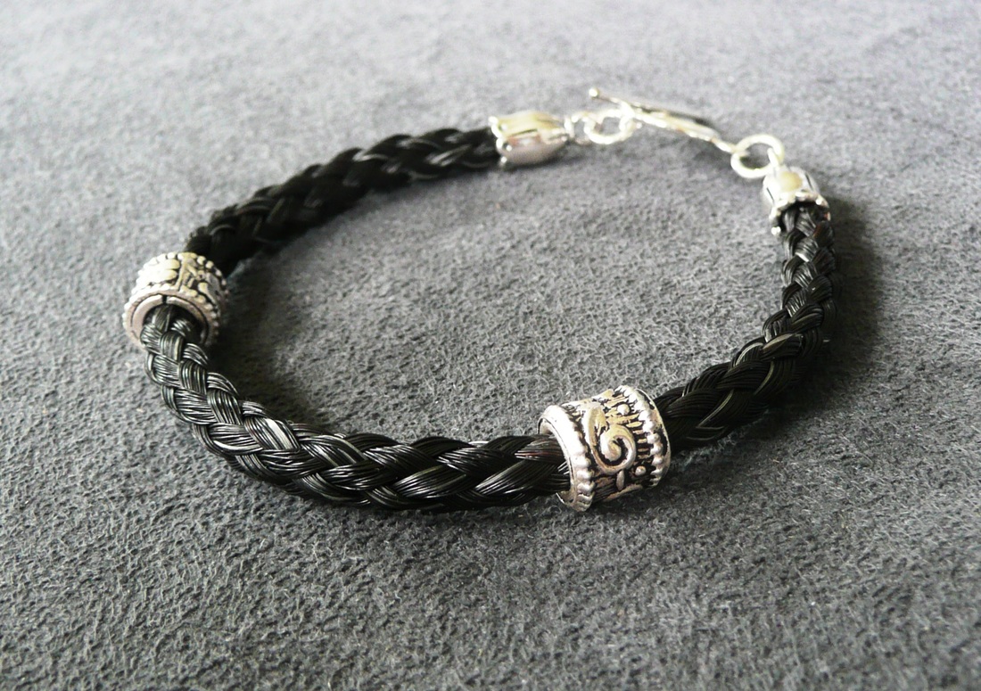 Horsehair Bracelets made from your horse's hair - Tara's Equine Designs